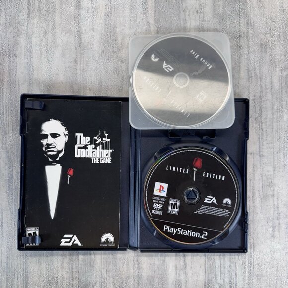 The Godfather PS2 PlayStation 2 Limited Edition Game, Manual, Map, Slipcover - Picture 5 of 11